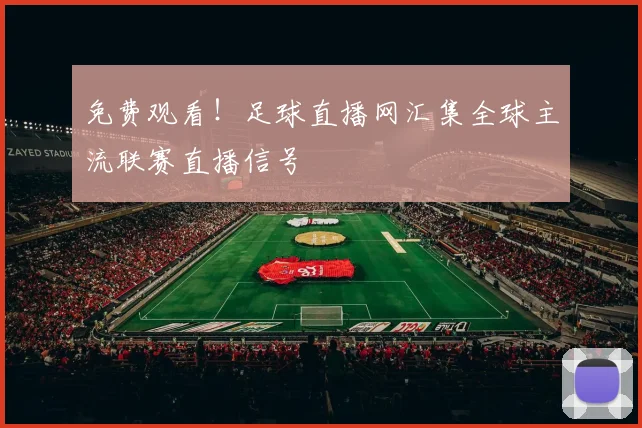 免费观看！足球直播网汇集全球主流联赛直播信号